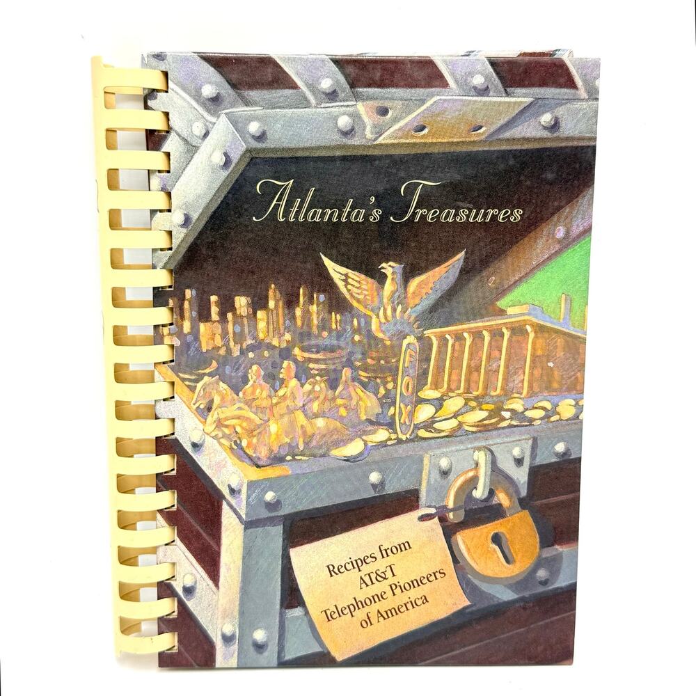 Atlanta Treasure Cookbook Vintage 90s AT&T Telephone Pioneers of America Recipes